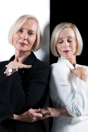 Catherine McGregor, left, and Heather Mitchell, who played Catherine in a Sydney Theatre Company play in April.
