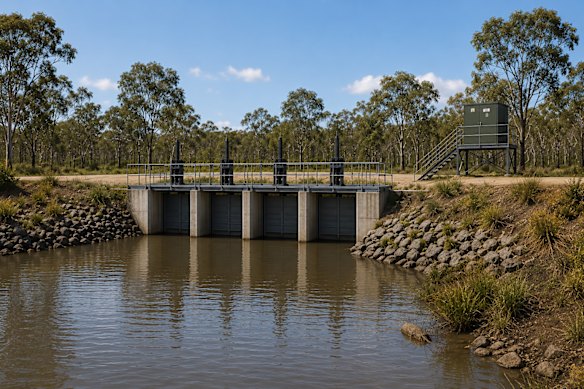 A regulator similar to those due to be installed at Nyah-Vinifera Park.