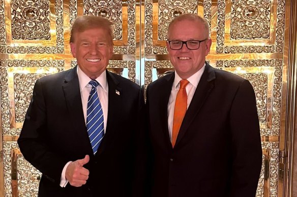 Donald Trump and Scott Morrison.