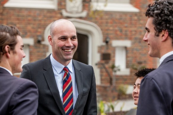 Ross Featherston, headmaster atBrighton Grammar, says he encourages his charges to have an authentic dialogue around respectful relationships.