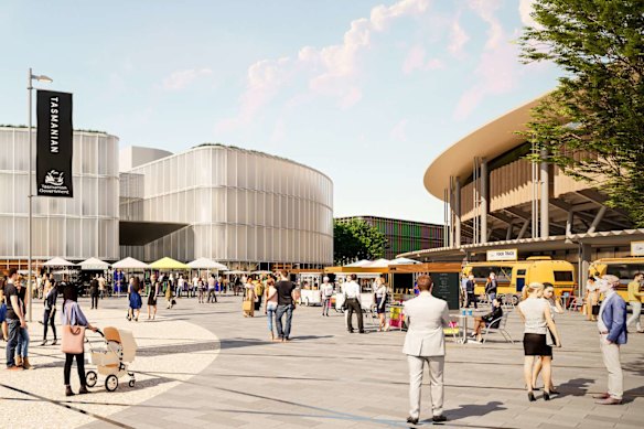 Macquarie Point still doesn’t have a construction company signed to build it. 