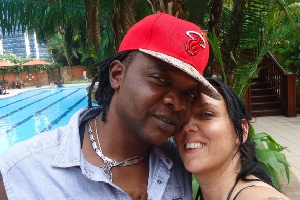 Jennifer Downes (right) with Henri Lusaka John, who has been sentenced to life in prison over her murder. 