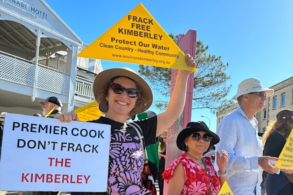 Protesters showed up in force during the debates.
