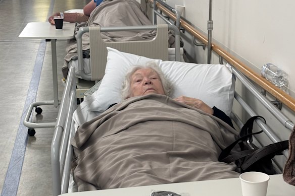 Elsie McGribben, 88, was in the Midland hospital corridor for nearly 48 hours.