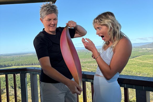 Is it … a toothpick? Nat Cook and Alexa Leary don’t know what to make of it.