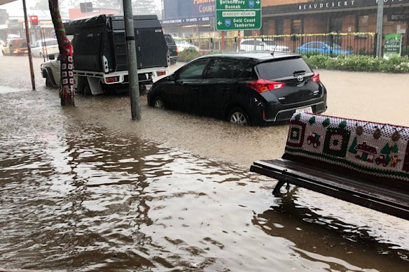 Elderly woman dies in floodwaters west of Brisbane