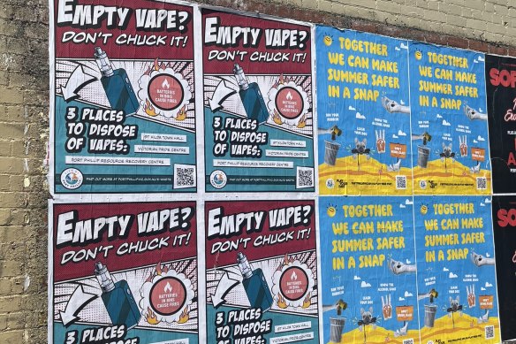 An advertising campaign for the City of Port Phillip’s vape disposal scheme.