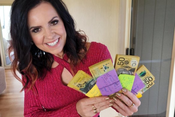 Nicole Pederson-McKinnon during the  spending experiment.