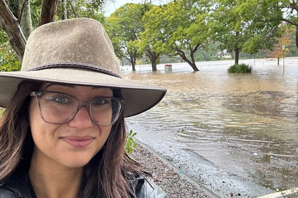 Kempsey Mayor Rinne King posted this image of flooding on social media yesterday.