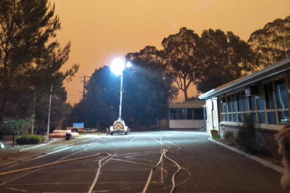 Many Cann River residents spent the past two nights at the local school.