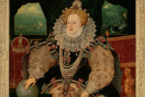 The 16th century “Armada Portrait” of Britain’s Queen Elizabeth I.