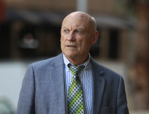 Former minerals minister Ian Macdonald arrives at the NSW Supreme Court in 2020.