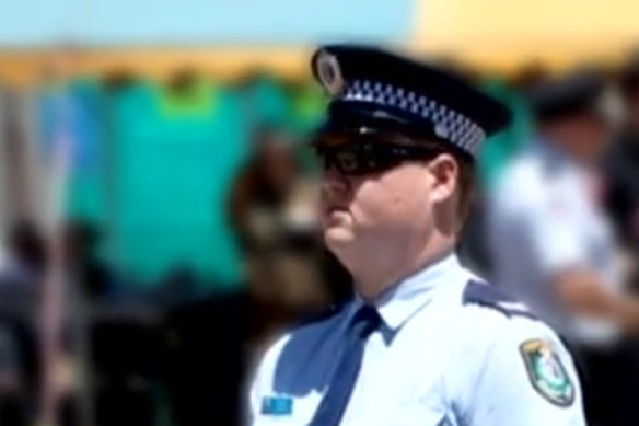 Senior Constable Kristian White, who allegedly tasered great-grandmother Clare Nowland.