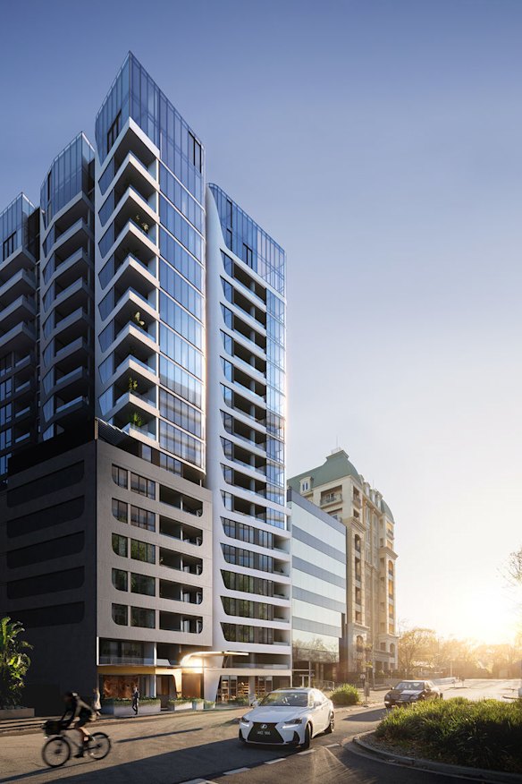 Novus has plans for an 18-storey BTR building in Melbourne.