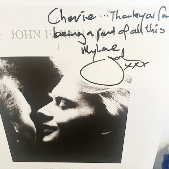 Radio director Cherie Romaro’s copy of Whispering Jack, signed by Farnham.