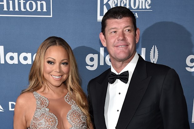 Mariah Carey and James Packer attend the 27th Annual GLAAD Media Awards in New York on May 14, 2016 in New York City.