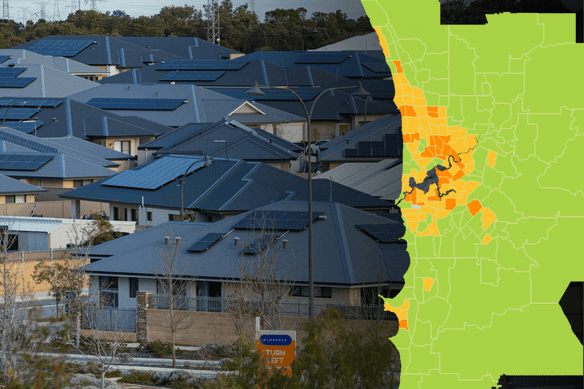 Perth housing density GIF. Picture: WAtoday
