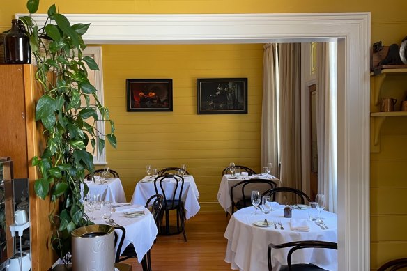 Banksia Restaurant is housed in a heritage building that was once the Pambula Bank.
