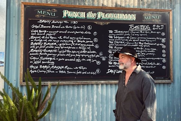 Hyper Hyper Coffee shares space with sandwich shop Punch the Ploughman.