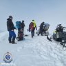 The group hunkered down in Seaman’s Hut before police were able to reach the hikers on Tuesday. 