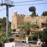 Clear sky for cable cars over Jerusalem Old City