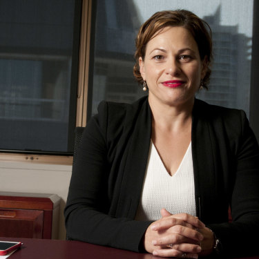Jackie Trad in 2015, just weeks after she became deputy premier. 