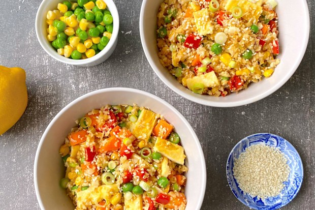 Susie Burrell’s cauliflower rice with eggs