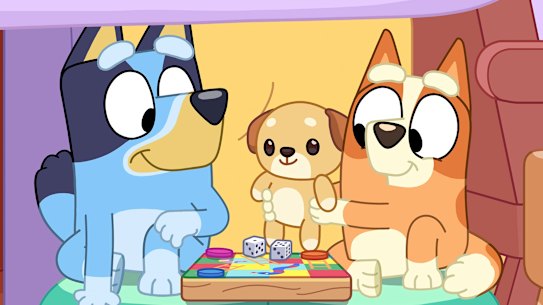 How does Bluey get in the TV? Effed if I know, kid.