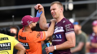 NRL 2020: Manly Sea Eagles star Tom Trbojevic injured again as Gold Coast Titans run riot