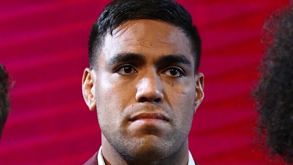 Mum's the word: Queensland debutant Joe Ofahengaue was keeping on message.