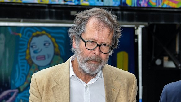 King Lear director Neil Armfield arrives at the Federal Court on Wednesday.