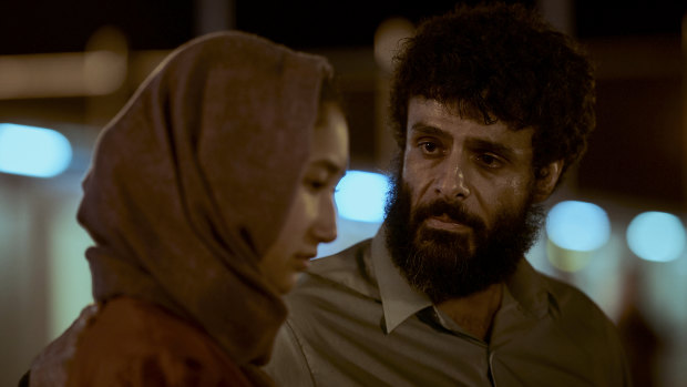 Fayssal Bazzi, pictured with Soraya Heidari, plays Afghan refugee Ameer in ABC drama, Stateless.