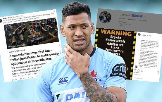 Making his point quite clearly: Israel Folau's social media posts.