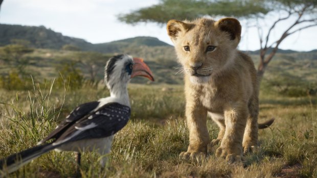 The Lion King features the voices of John Oliver as Zazu, and JD McCrary as Young Simba.