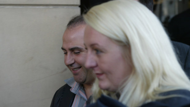 Barrister-turned-informer Nicola Gobbo with drug trafficker-turned-inmate Tony Mokbel in 2004.