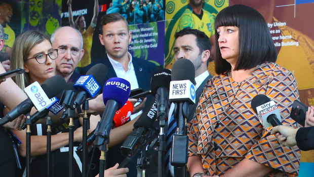 Blindsided: Raelene Castle says there was no way she could have predicted Israel Folau's second post.