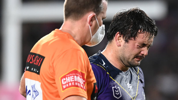 Brandon Smith broke down in tears when he thought his season was over with a facial fracture.