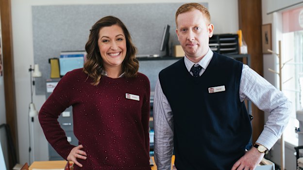 Celia Pacquola and Luke McGregor write and star in the evergreen comedy Rosehaven.