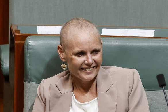 The late Labor MP Peta Murphy in Parliament.