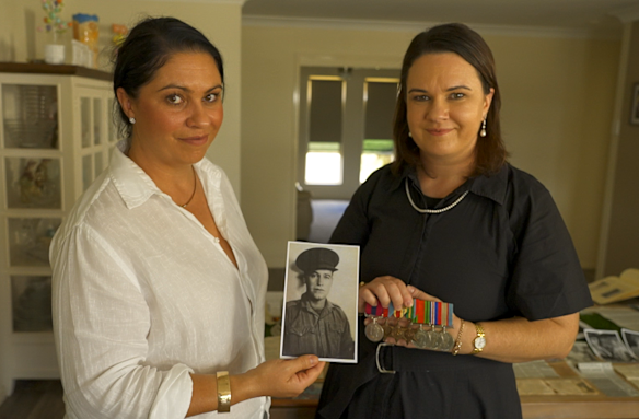 Stan’s granddaughters Larissa Mack and Alana Hurse.
