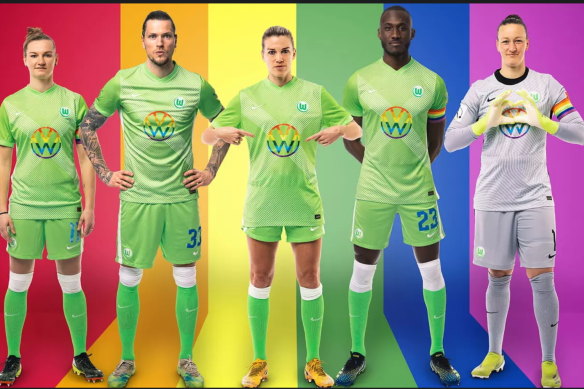 Wolfsburg’s rainbow jersey