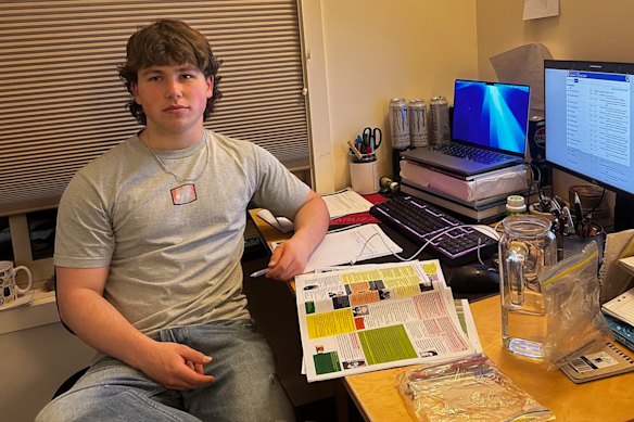 Will Haslam, 18, will be one of the last members of the Class of 2025 to finish school.