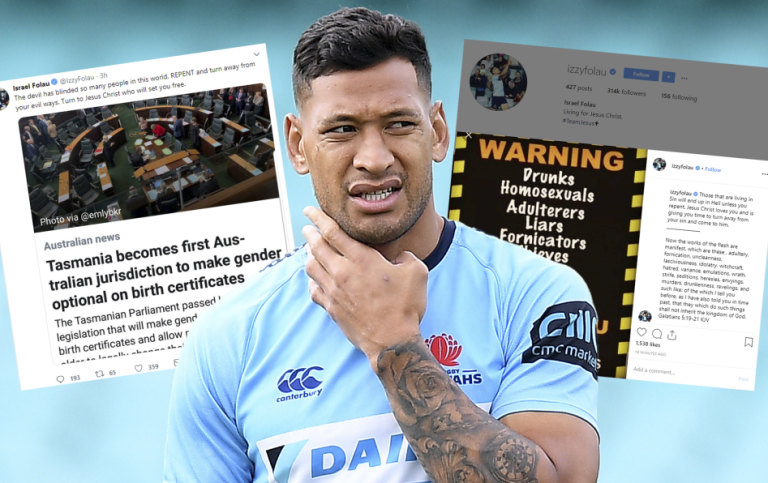 Israel Folau Vs Rugby Australia Instagram Trail Shows Why Izzy