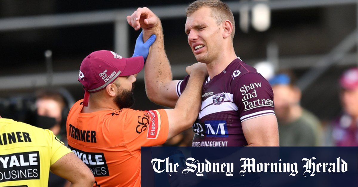 NRL 2020: Manly Sea Eagles star Tom Trbojevic injured again as Gold Coast Titans run riot