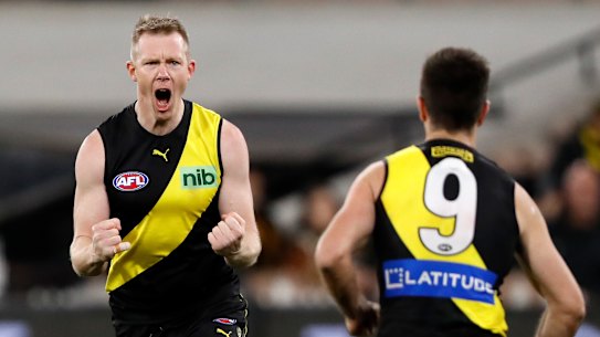 Jack Riewoldt and the Tigers are back in the eight.