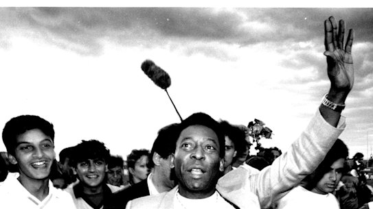 Pele in Australia in 1990.
