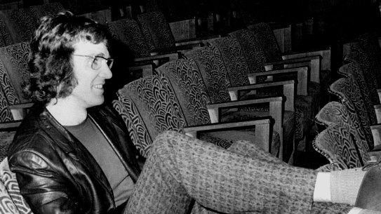 David Williamson in 1972 watching a rehearsal of <i>The Removalists.