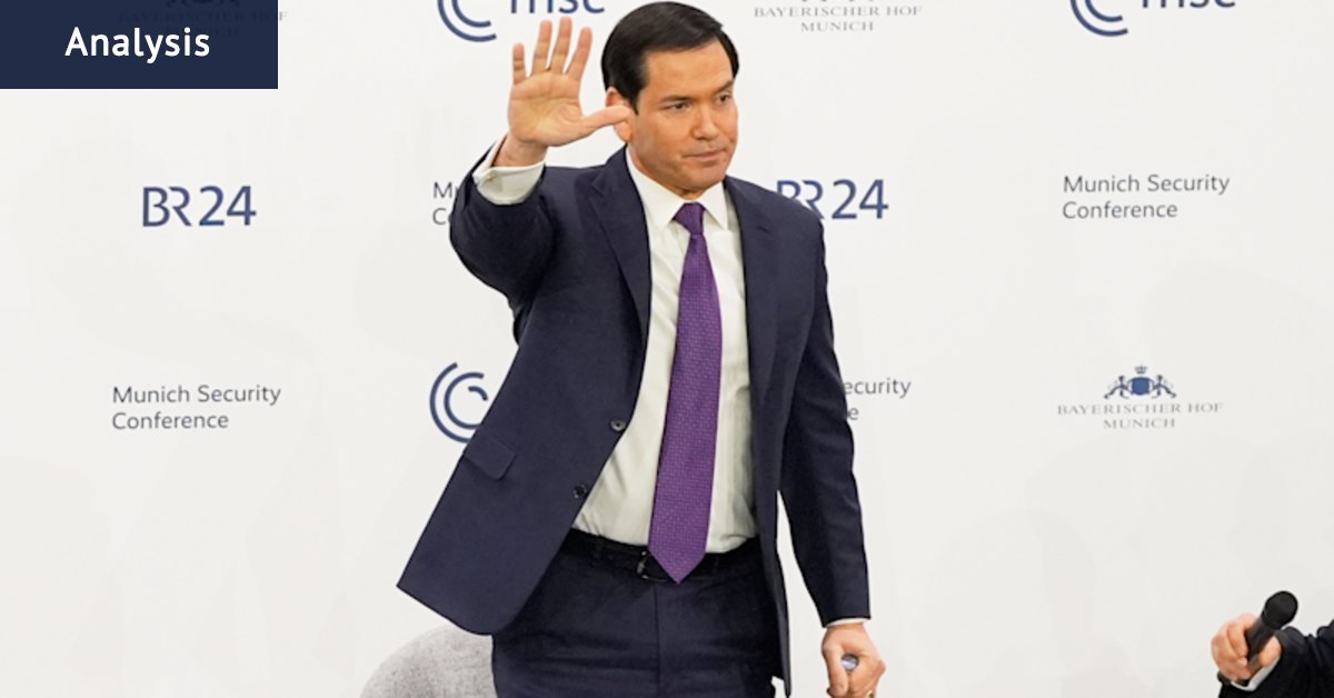 Rubio gives Europe a Valentine’s bouquet, but the roses still have thorns