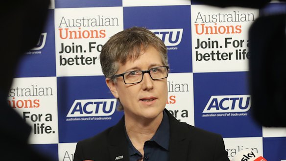 ACTU secretary Sally McManus has rejected any trade offs that would leave workers worse off. 