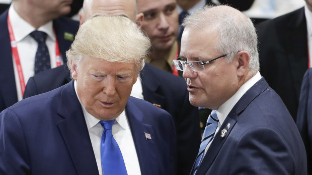 The announcement by US President Donald Trump, pictured with Prime Minister Scott Morrison at G20 last month, is good news for Australian uranium producers.
